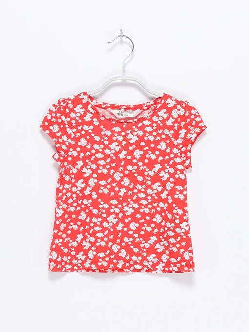 Футболки и поло H&M модель 0918020_червоний комб. Фото