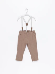 Брюки H&M модель 0931778_бежевий Фото