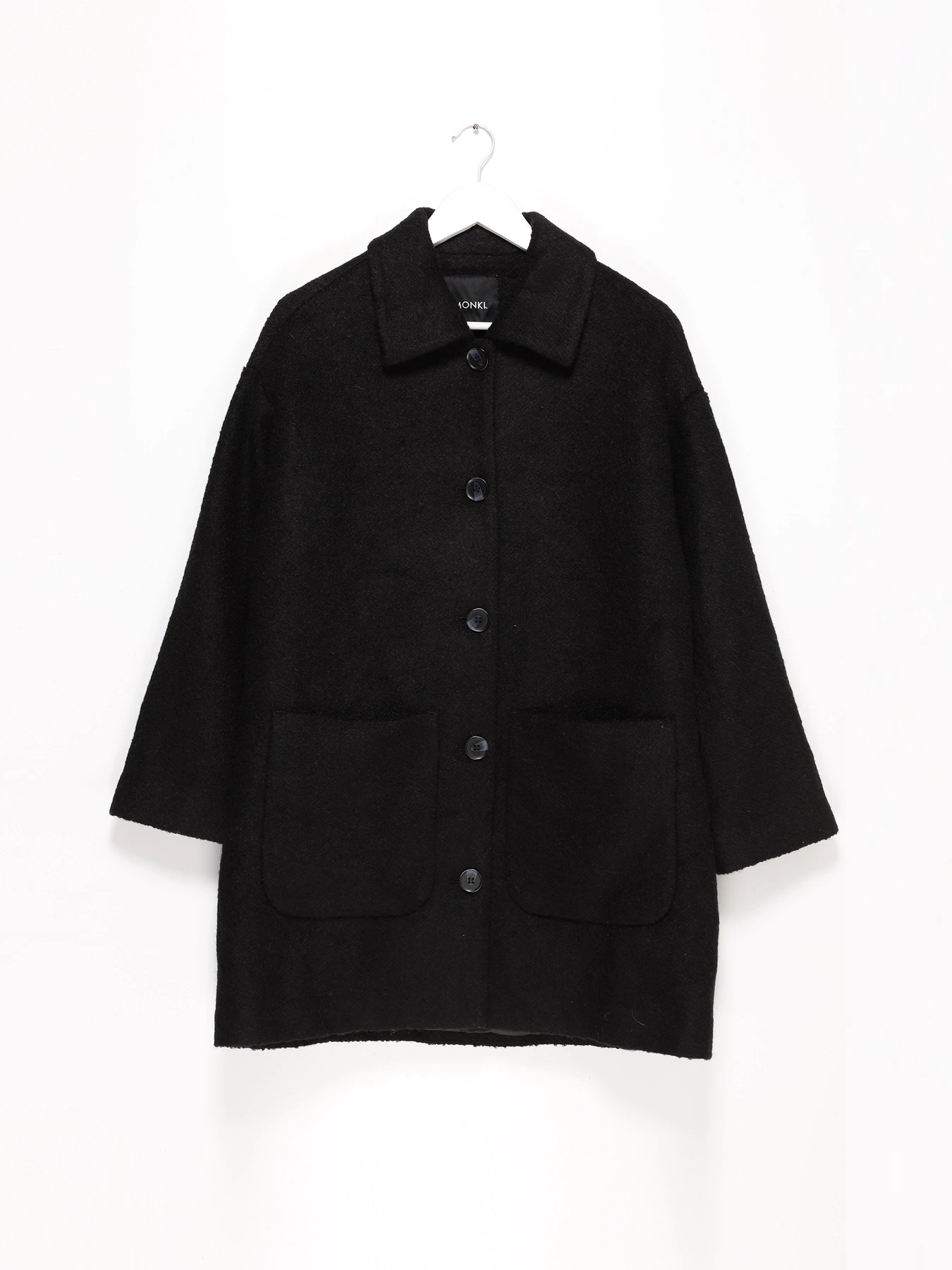 Пальта та плащі H&M модель 0871772_чорний Фото
