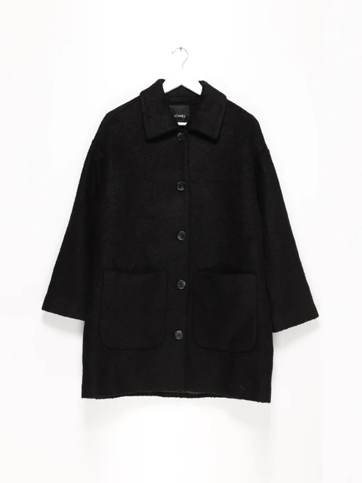 Пальта та плащі H&M модель 0871772_чорний Фото