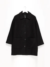 Пальта та плащі H&M модель 0871772_чорний Фото