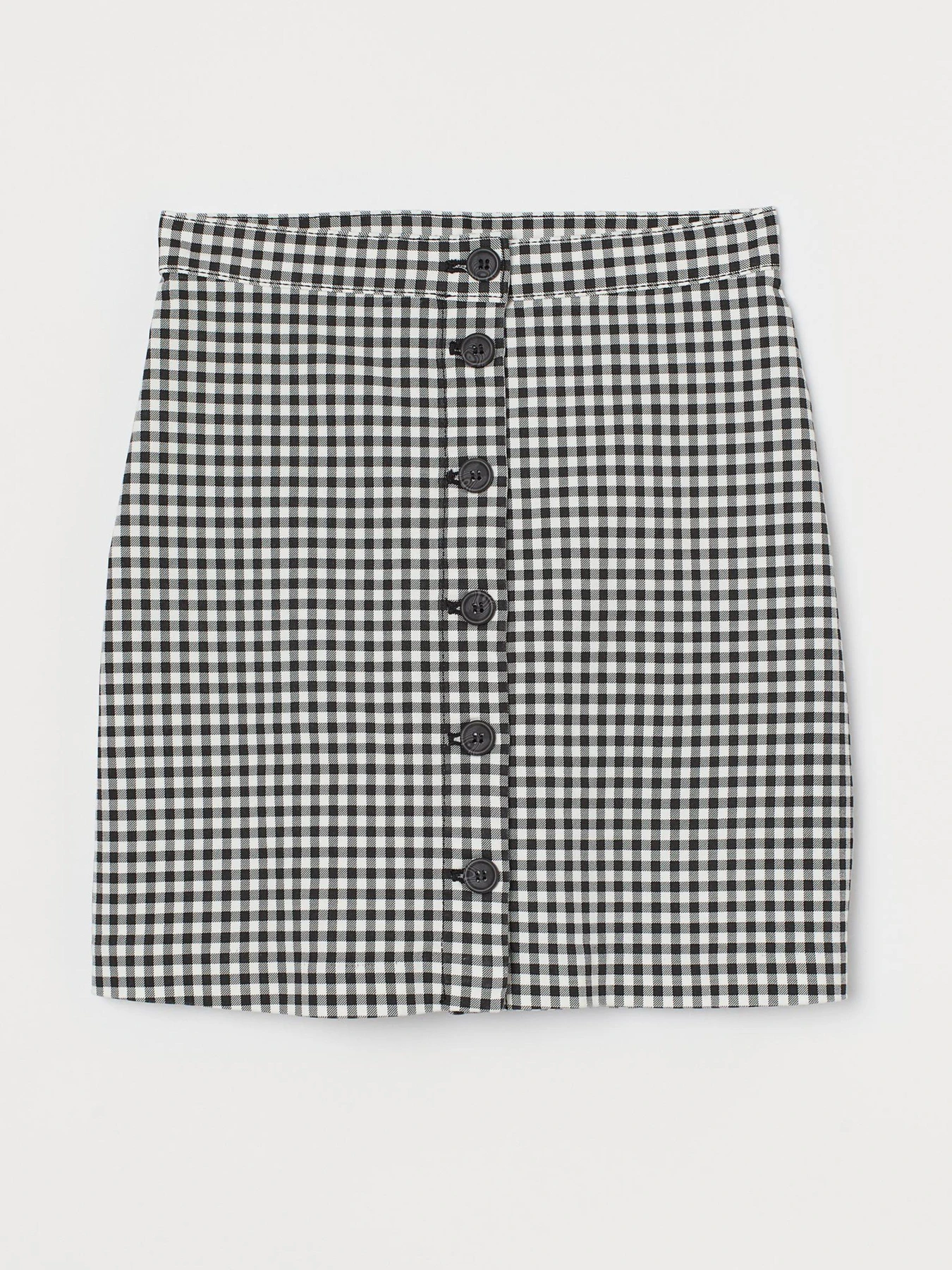 Юбки H&M модель 0884750_білий з чорним Юбки H&M модель 0884750_білий з чорним Фото