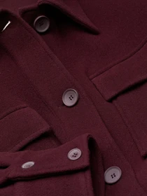 Пальта та плащі H&M модель 0894769_бордовий Фото