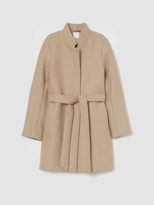 Пальто и плащи H&M модель 0918944_бежевий Фото