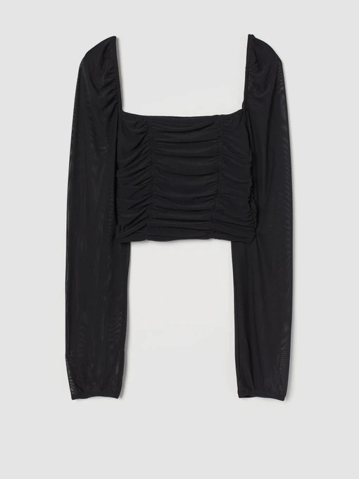 Футболки і поло H&M модель 0922354_чорний Фото