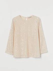 Рубашки H&M модель 0926806_с.бежевий Фото