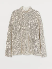 Сорочки H&M модель 0927893_с.бежевий комб. Фото