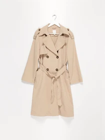 Пальто и плащи H&M модель 0944707_бежевий Фото