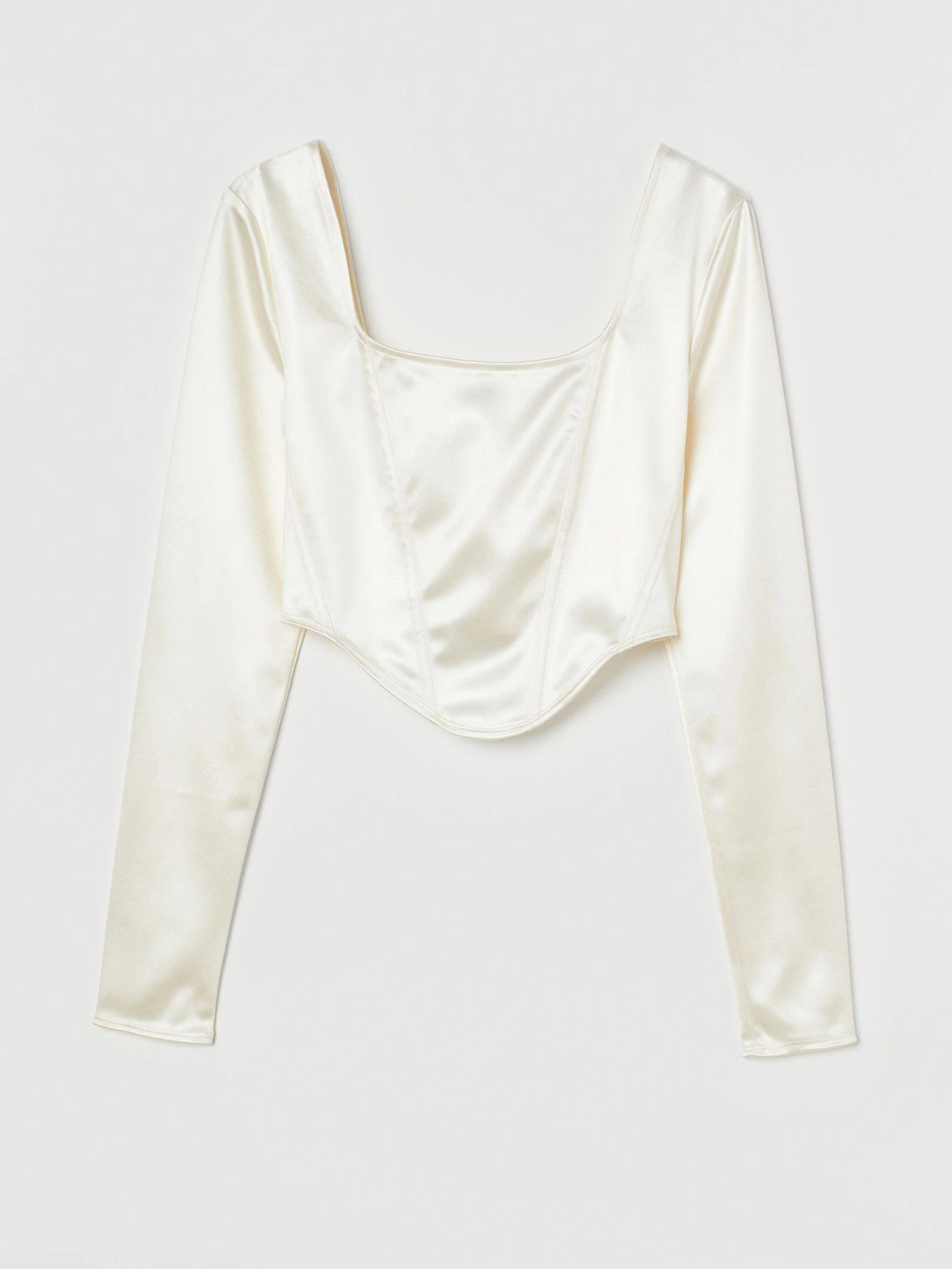 Футболки і поло H&M модель 0949232_молочний Футболки і поло H&M модель 0949232_молочний Фото