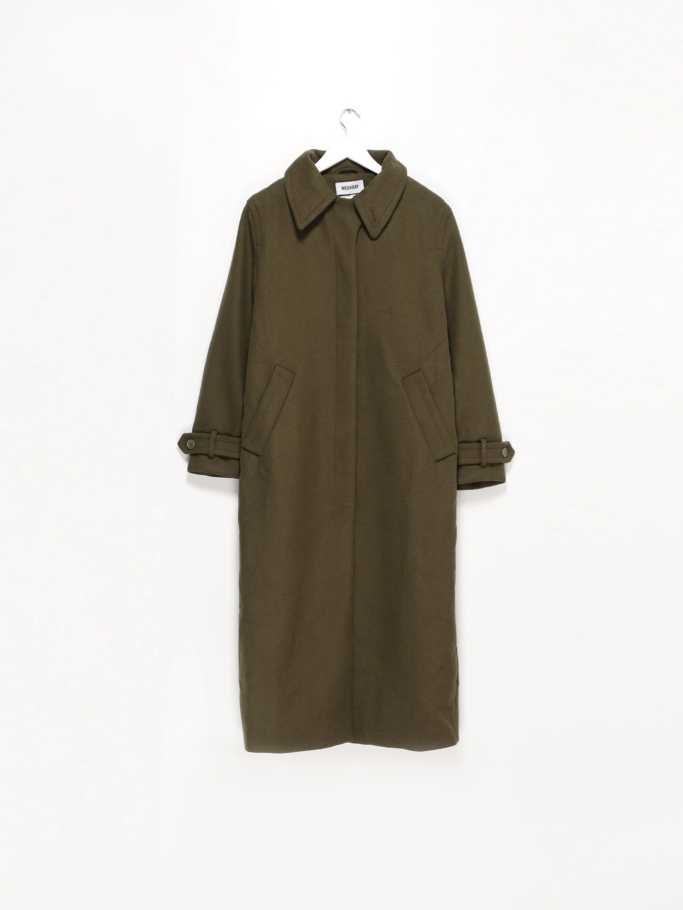 Пальта та плащі H&M модель 0955548_хакі Пальта та плащі H&M модель 0955548_хакі Фото