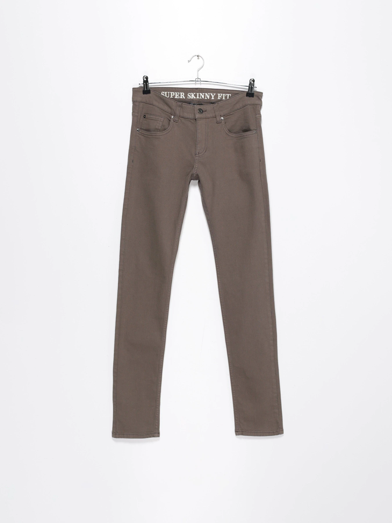 Штани H&M модель 0125707_оливковий Фото