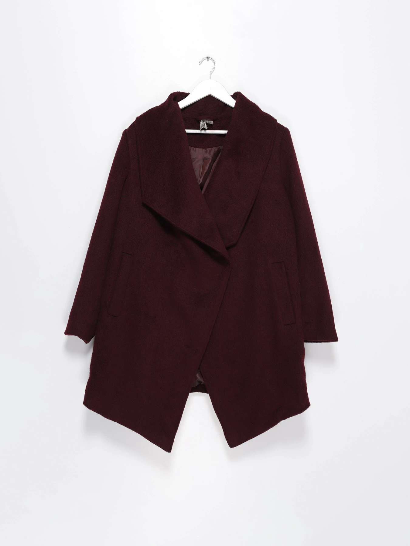Пальта та плащі H&M модель 0300908_бордовий Фото