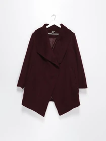 Пальта та плащі H&M модель 0300908_бордовий Фото