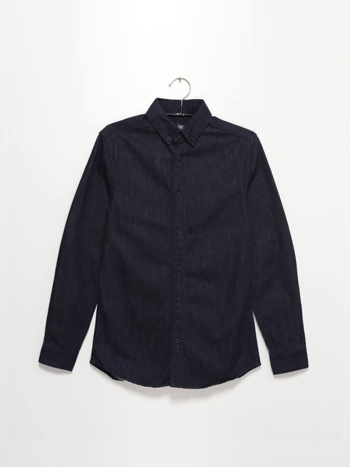 Рубашки H&M модель 0354598_т.синій Фото