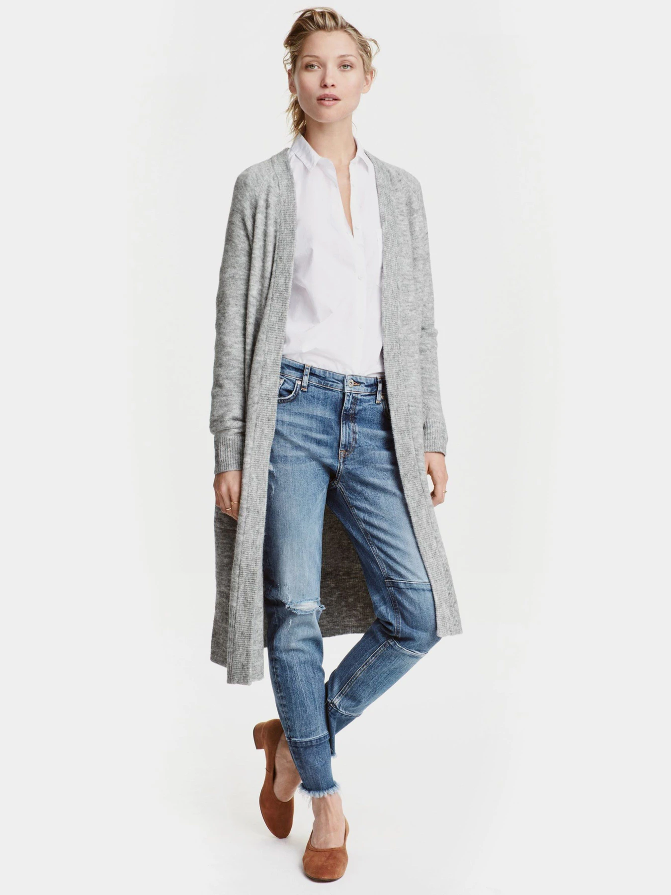 Светри та кардигани H&M модель 0404710_сірий Светри та кардигани H&M модель 0404710_сірий Фото
