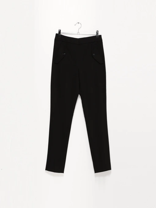 Брюки H&M модель 0408880_чорний Фото