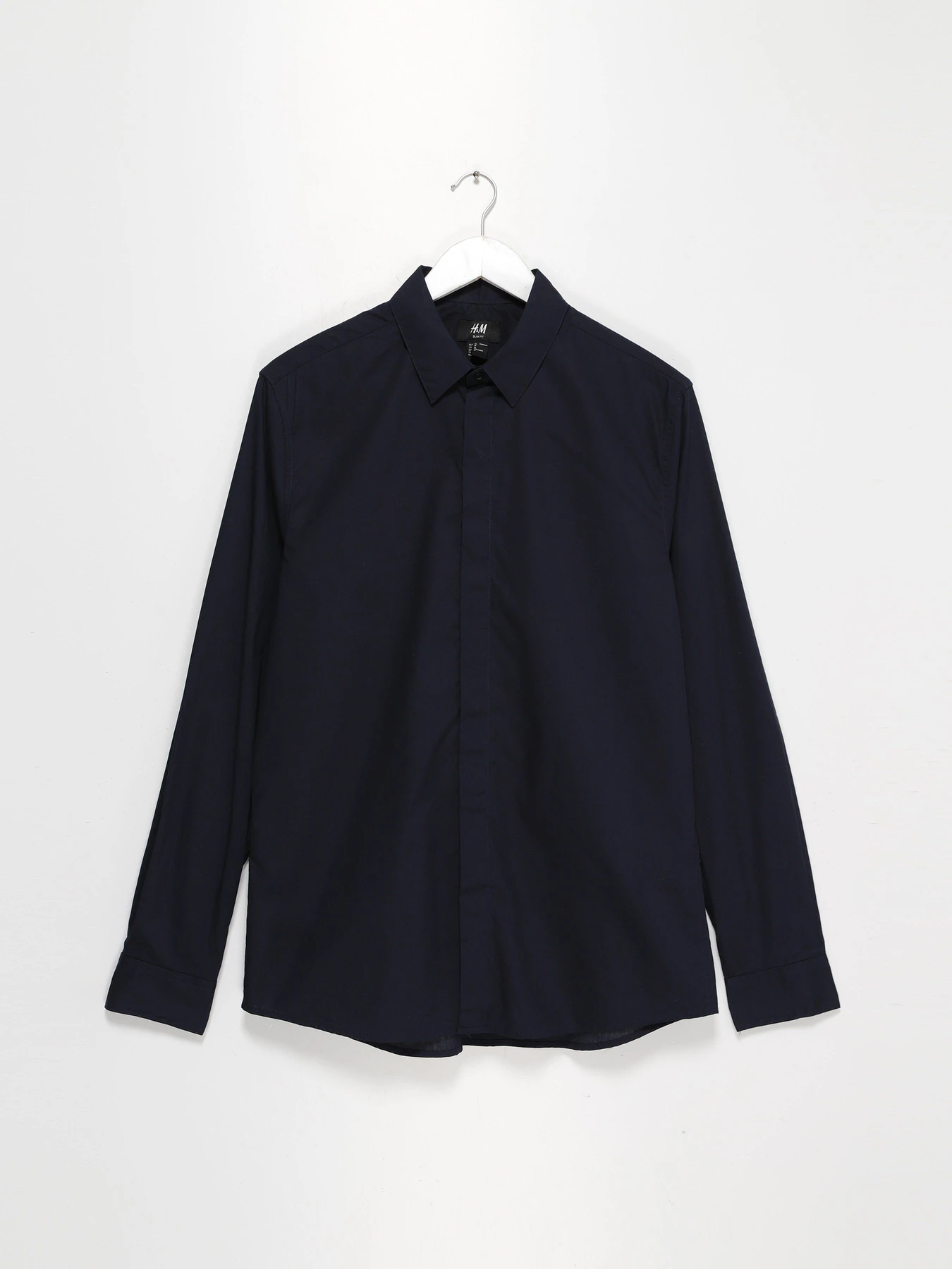 Рубашки H&M модель 0450996_т.синій Рубашки H&M модель 0450996_т.синій Фото