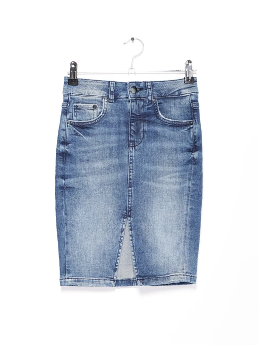 Юбки H&M модель 0454068_синій Фото