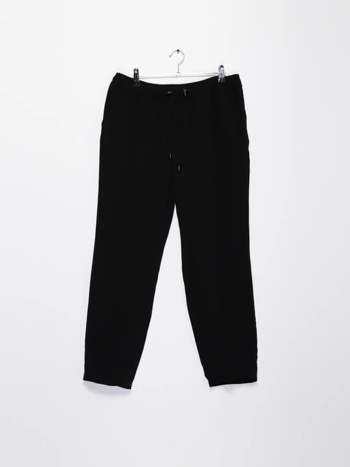 Брюки H&M модель 0464783_чорний Фото