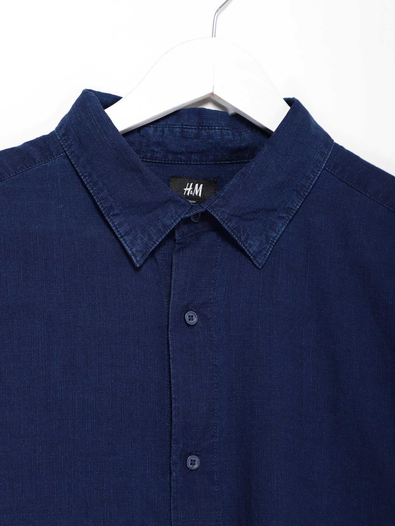 Рубашки H&M модель 0485442_т.синій Рубашки H&M модель 0485442_т.синій Фото