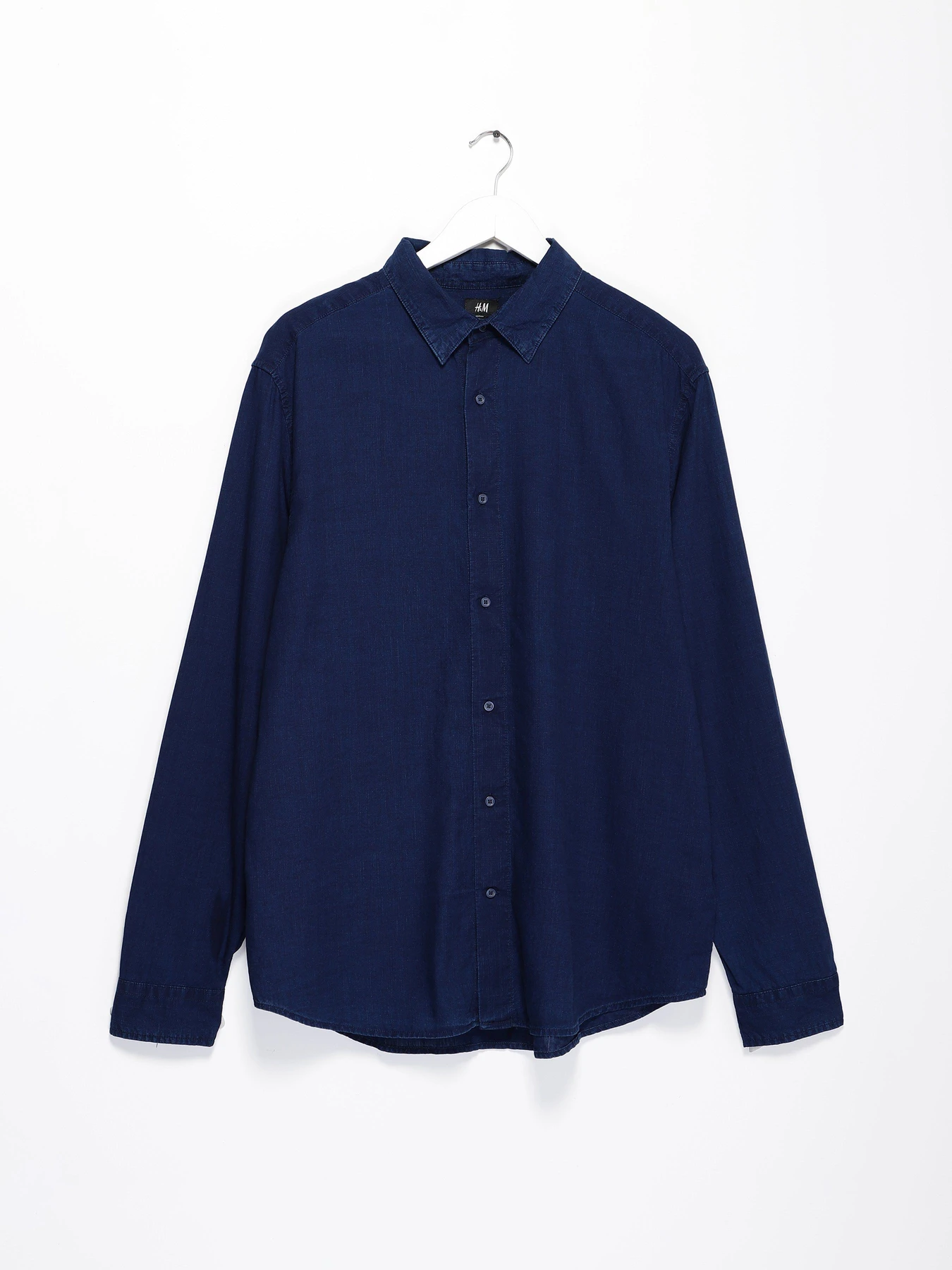 Рубашки H&M модель 0485442_т.синій Рубашки H&M модель 0485442_т.синій Фото
