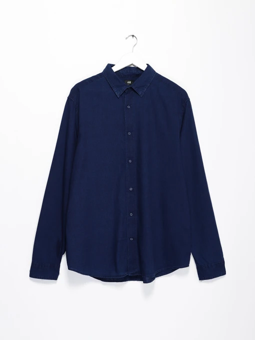 Рубашки H&M модель 0485442_т.синій Фото