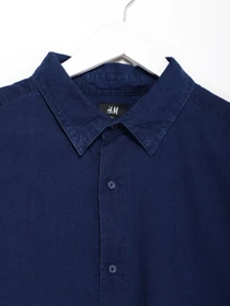 Рубашки H&M модель 0485442_т.синій Фото