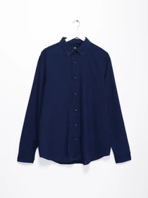 Рубашки H&M модель 0485442_т.синій Фото