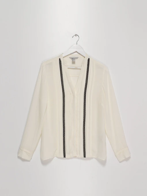 Рубашки H&M модель 0502656_молочний Фото