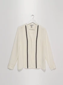 Сорочки H&M модель 0502656_молочний Фото