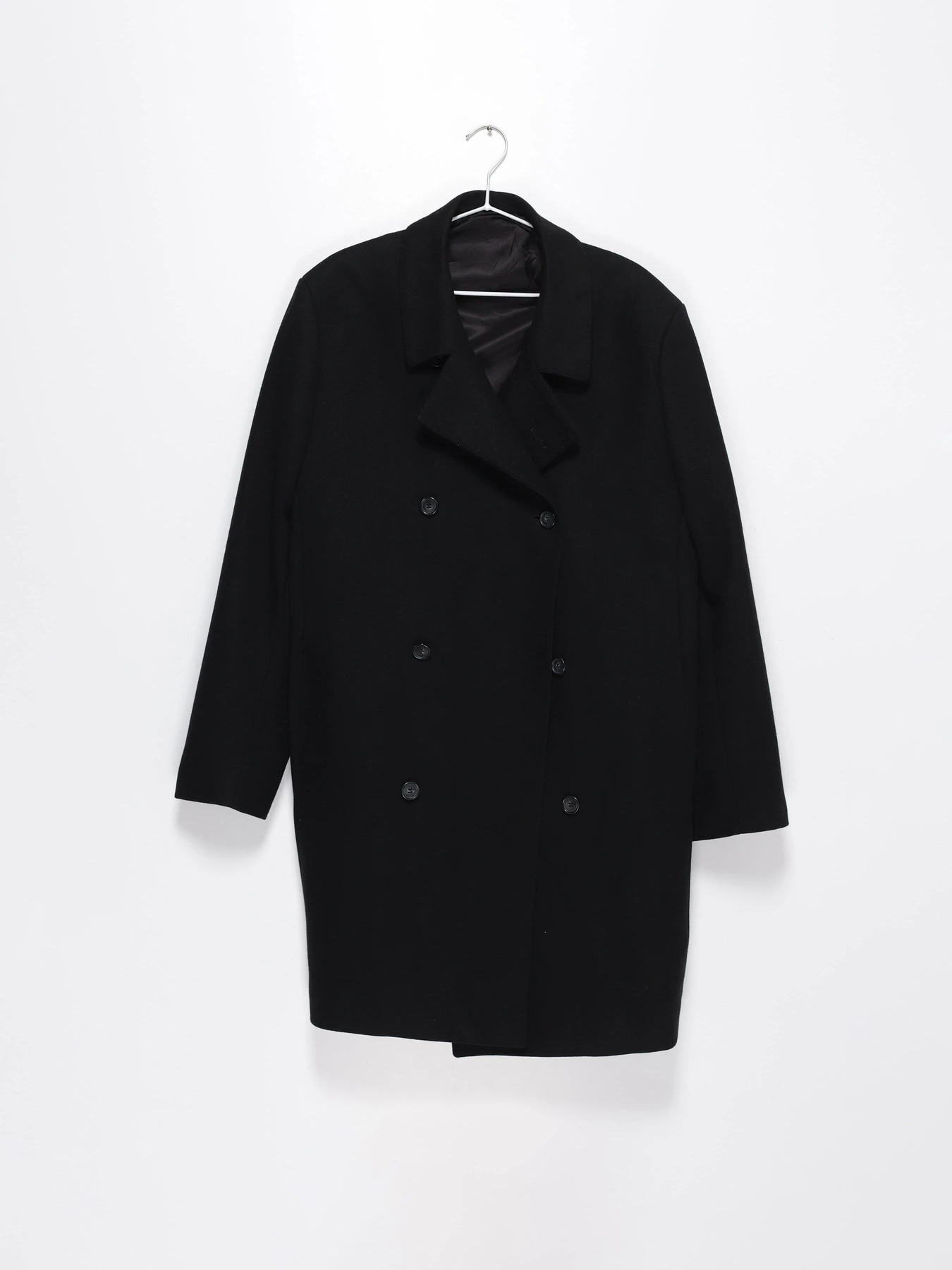 Пальта та плащі H&M модель 0514174_чорний Фото