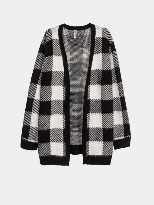 Свитры и кардиганы H&M модель 0448202_чорний з білим Фото