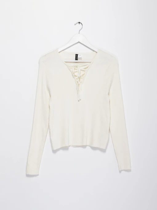 Свитры и кардиганы H&M модель 0548237_білий Фото