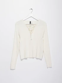Свитры и кардиганы H&M модель 0548237_білий Фото