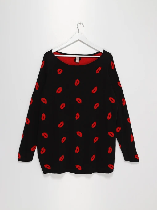 Свитры и кардиганы H&M модель 0558980_чорний комб. Фото