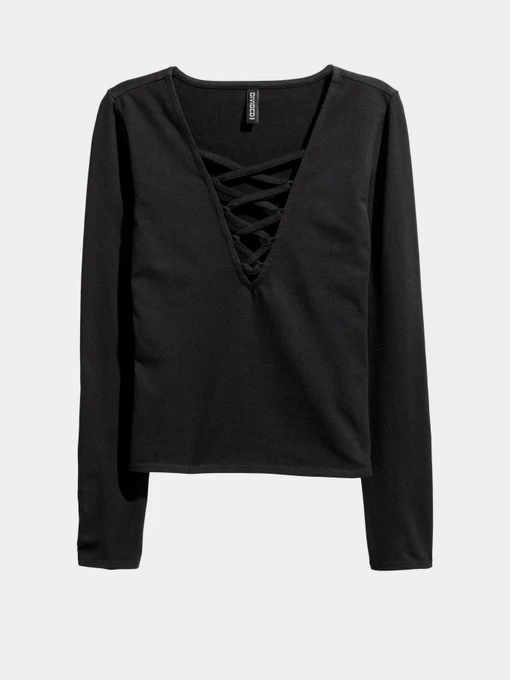 Худі та світшоти H&M модель 0454789_чорний Фото