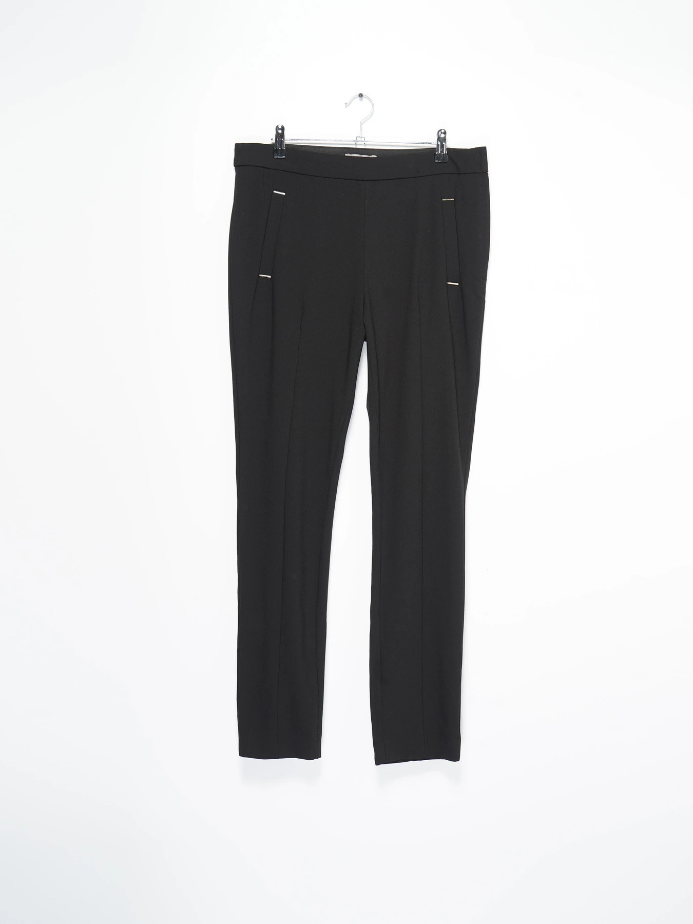 Брюки H&M модель 0581971_чорний Фото
