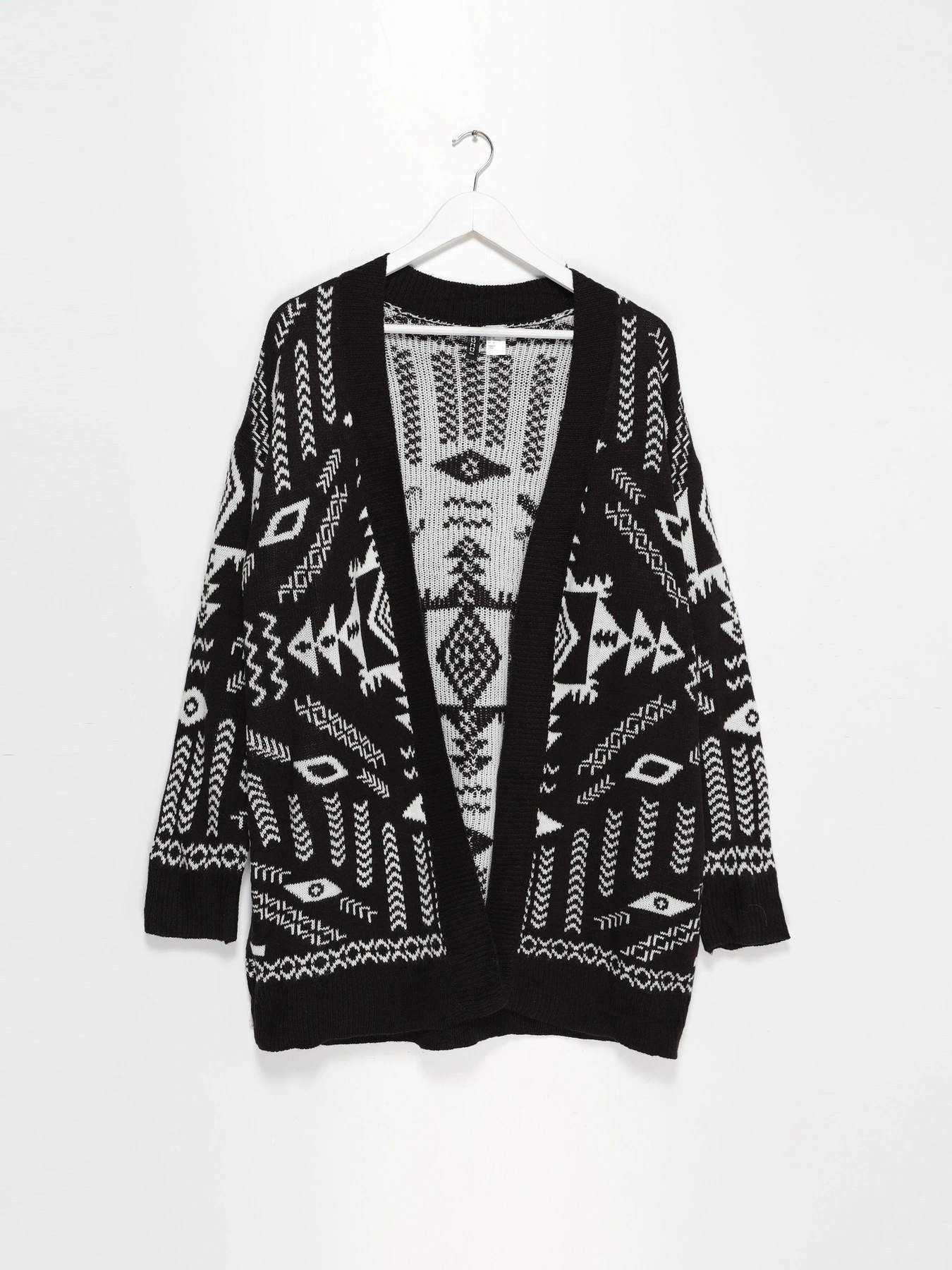 Свитры и кардиганы H&M модель 0589945_чорний комб. Фото