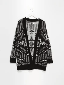 Свитры и кардиганы H&M модель 0589945_чорний комб. Фото