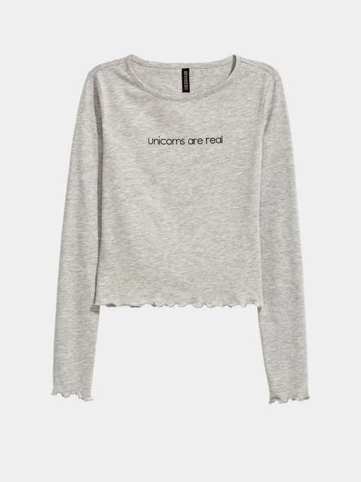 Худі та світшоти H&M модель 0456042_сірий Фото