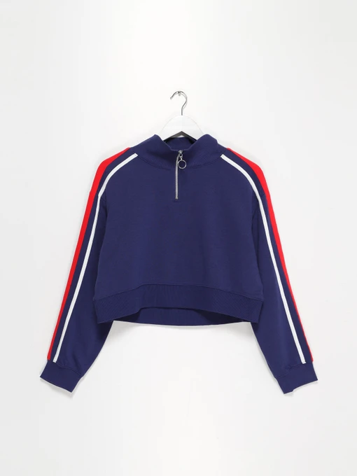 Худі та світшоти H&M модель 0674492_т.синій комб. Фото
