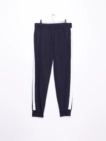 Штани H&M модель 0694968_т.синій з білим Фото