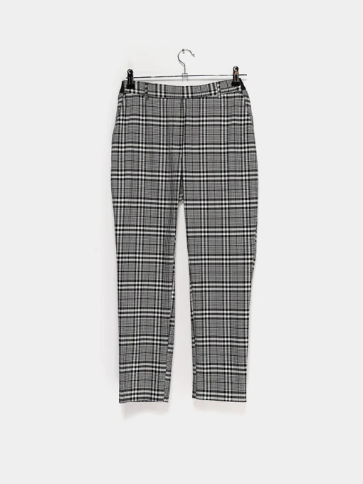 Брюки H&M модель 0695545_чорний з білим Фото