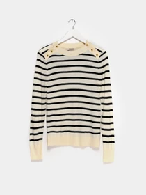 Светри та кардигани H&M модель 0719589_білий з чорним Фото