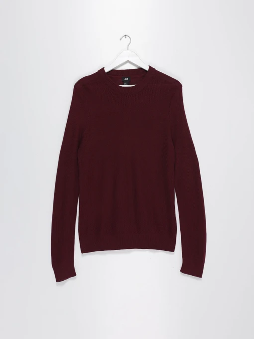 Свитры и кардиганы H&M модель 0736963_бордовий Фото