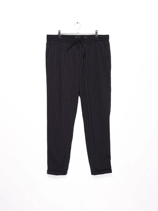Брюки H&M модель 0766402_т.синій з білим Фото