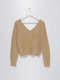 Свитры и кардиганы H&M модель 0770703_бежевий Фото