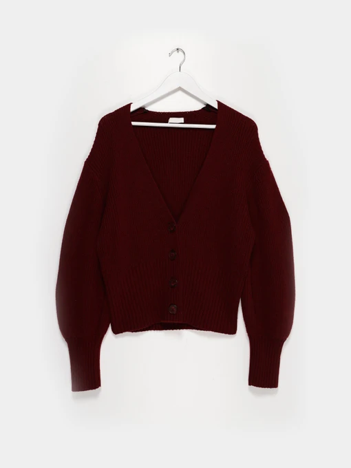 Светри та кардигани H&M модель 0776774_бордовий Фото
