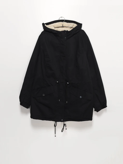 Куртки та дублянки H&M модель 0781688_чорний Фото