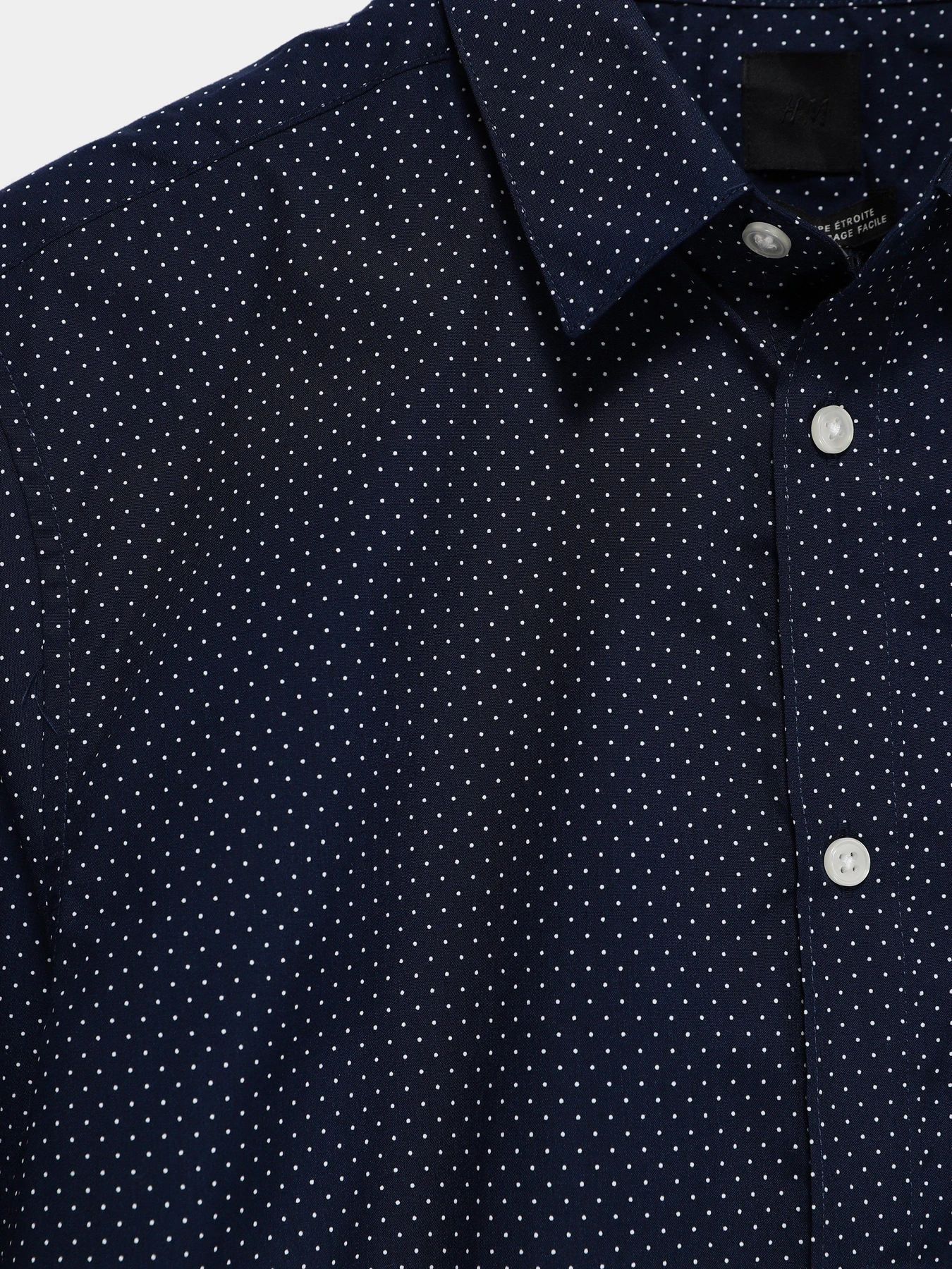 Сорочки H&M модель 0781758_т.синій з білим Фото